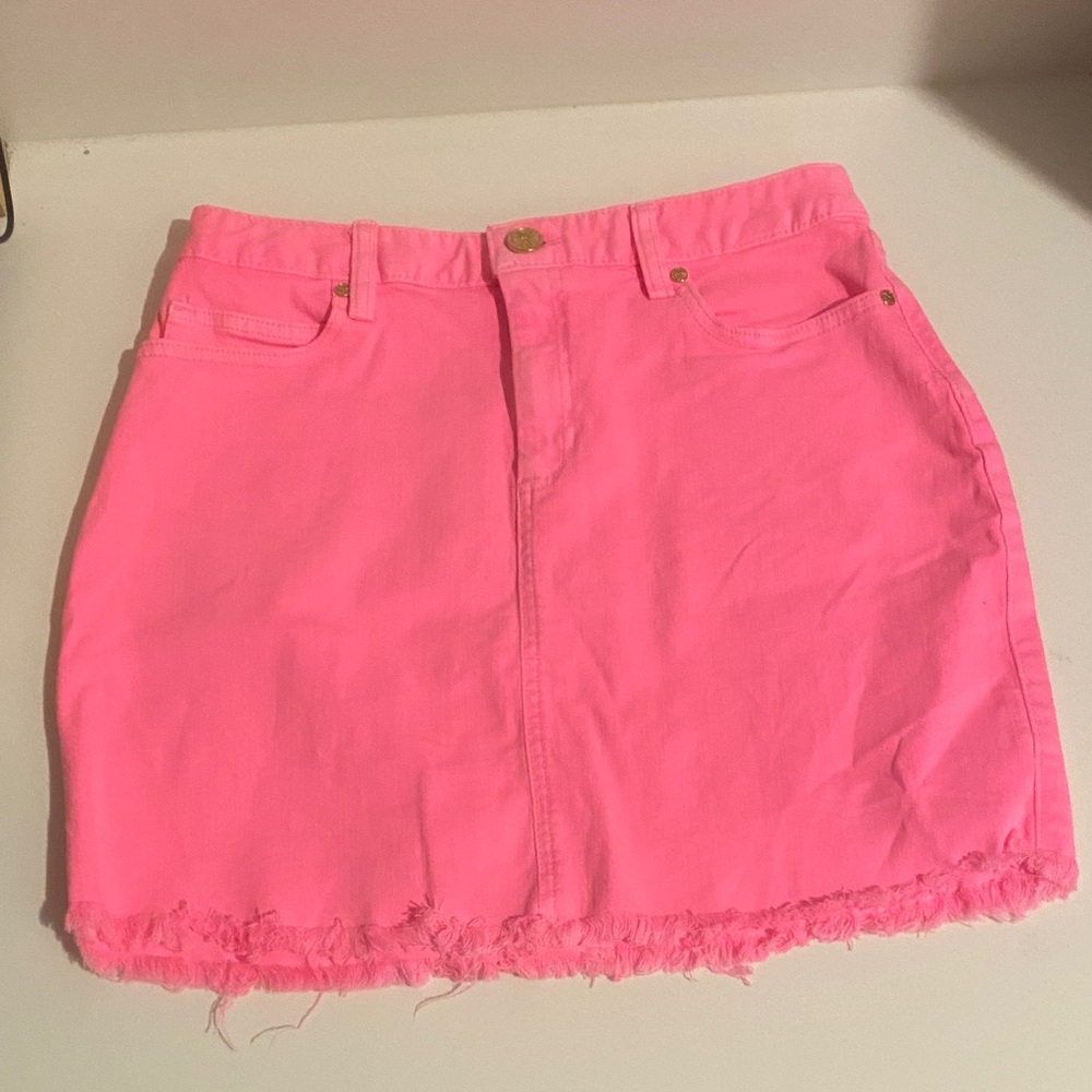 Lilly Pulitzer Bright Pink Mini Skirt